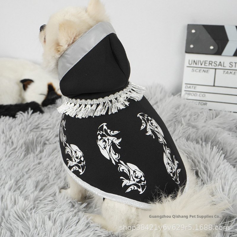 Capa Fantasia de Halloween para Pets – Preta – Tamanho M