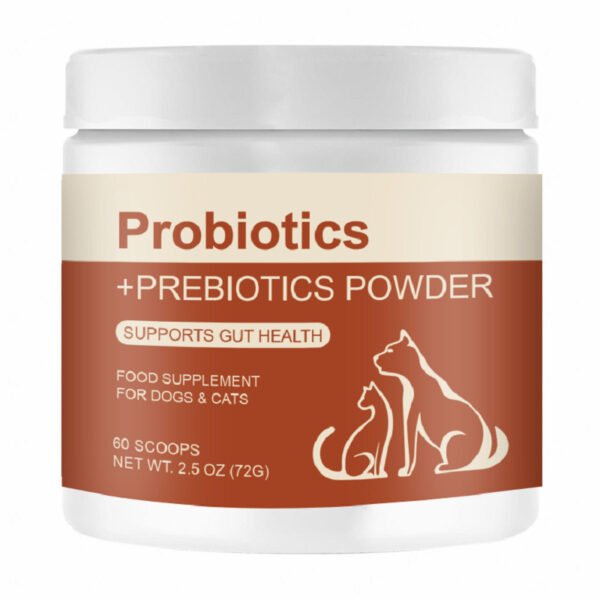 Probiótico + Prebiótico em Pó para Cães e Gatos – Equilíbrio Intestinal e Alta Digestibilidade