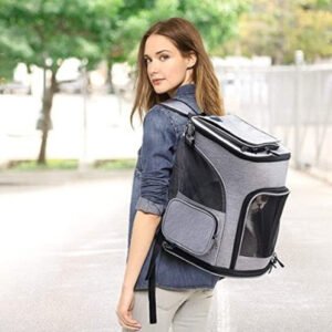 Mochila Expansível em Mesh para Pets — 35 Litros