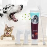 Kit Creme Dental Líquido com Escova para Pets — Pode ser Engolido