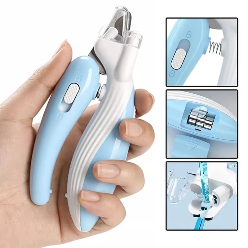 Tesoura Profissional de Unhas para Pets — Ergonômica 3 Cores