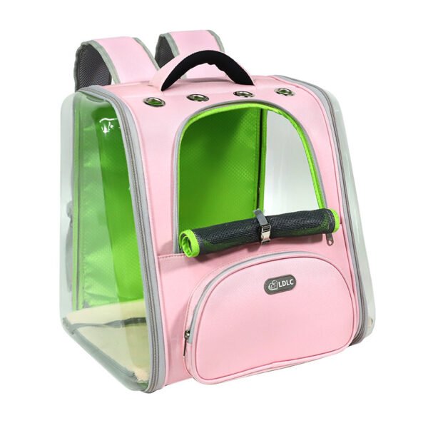 Mochila Rígida com Janela Transparente para Pets — Bicolor