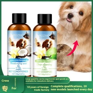 Kit Shampoo + Condicionador para Pets — Lavagem e Tratamento Completo 100g cada