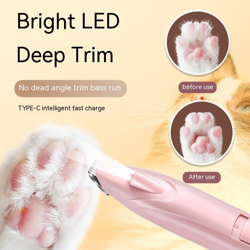 Máquina de Tosa Elétrica para Pets com LED — Silenciosa