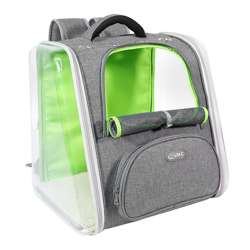 Mochila Rígida com Janela Transparente para Pets — Bicolor