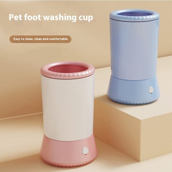 Lavador Elétrico de Patas para Cães e Gatos — Limpeza Rápida Sem Sujeira