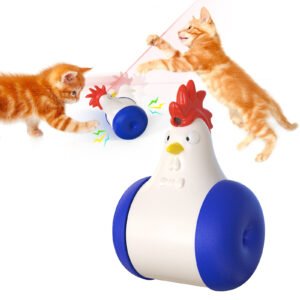 Brinquedo Elétrico Laser Giratório para Gatos — Estimula o Instinto de Caça