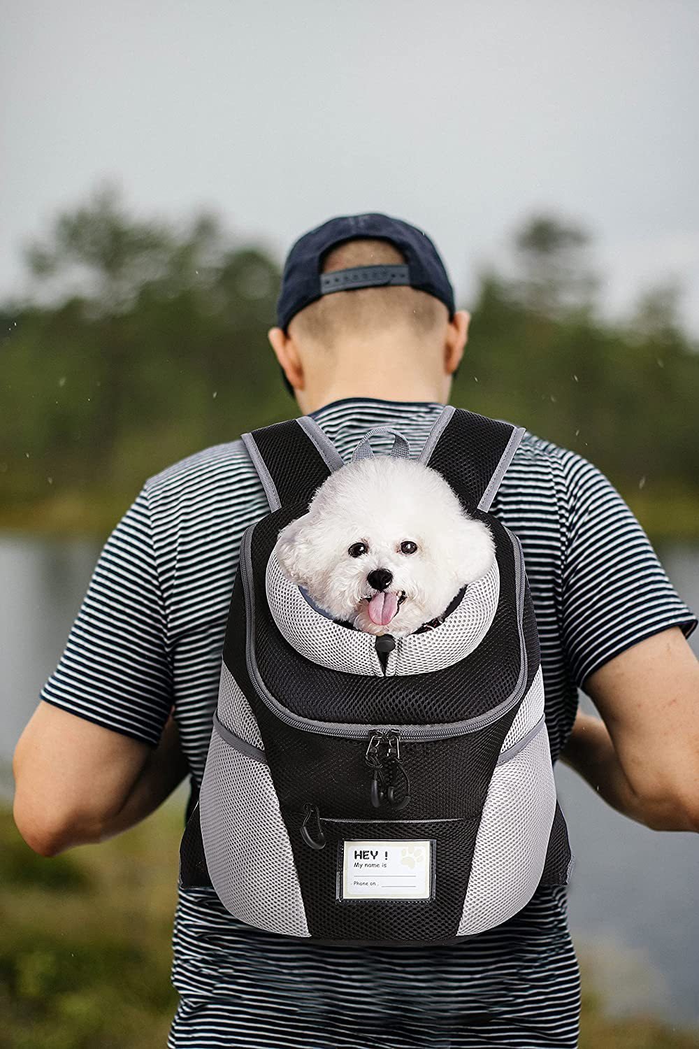 Bolsa de Ombro em Tela Respirável para Pets — Pequena e Grande