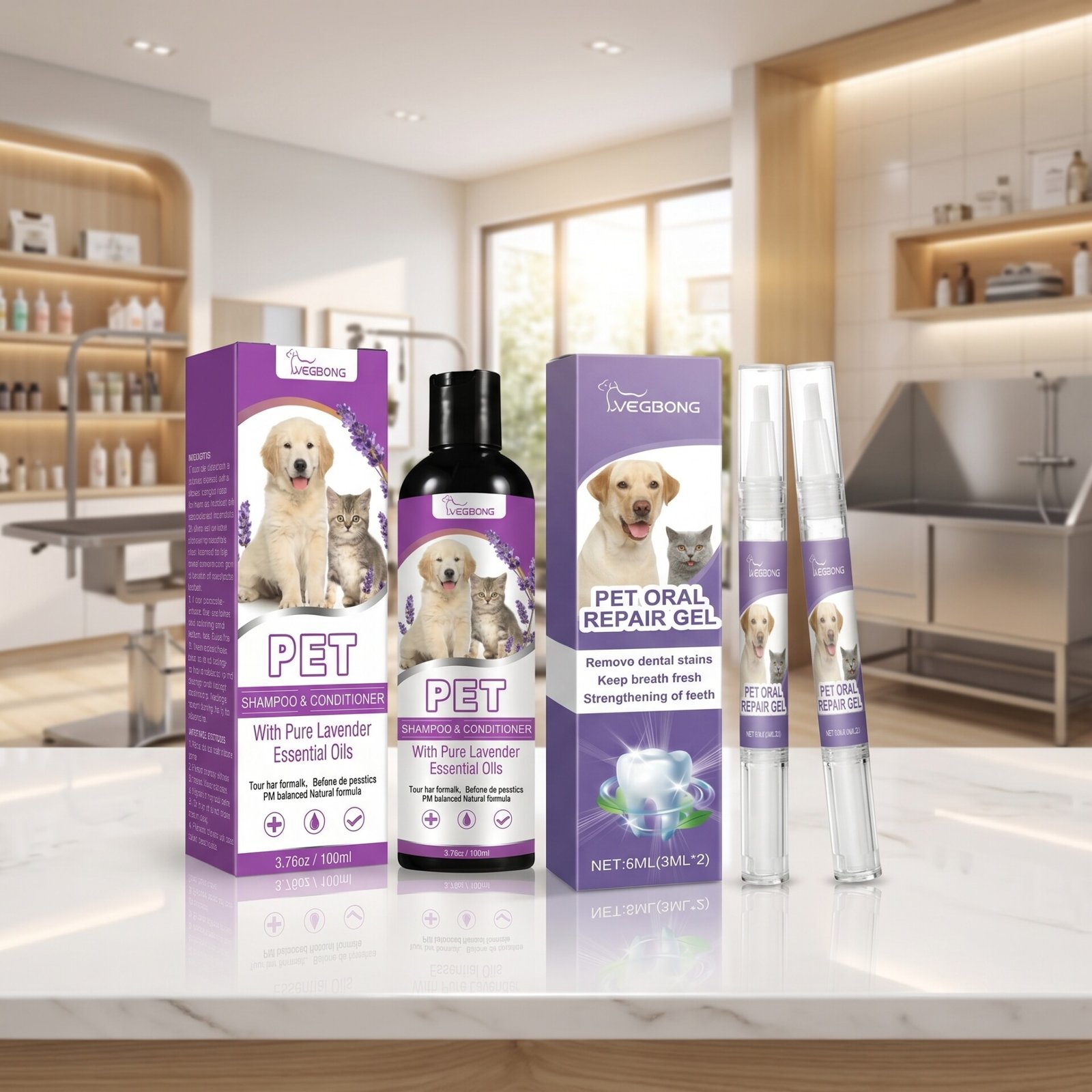Kit essentiel : Gel de soin buccal et shampoing apaisant