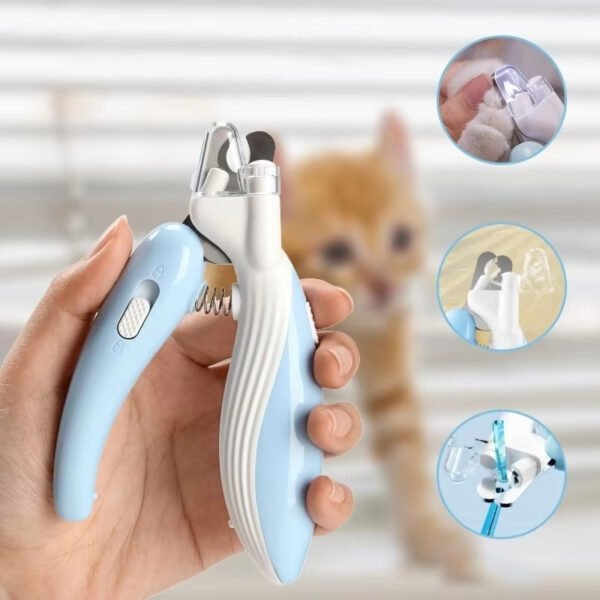 Tesoura Profissional de Unhas para Pets — Ergonômica 3 Cores