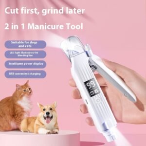 Tesoura Cortadora de Unhas para Pets — Branca HZ8