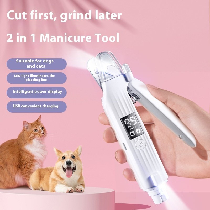 Tesoura Cortadora de Unhas para Pets — Branca HZ8