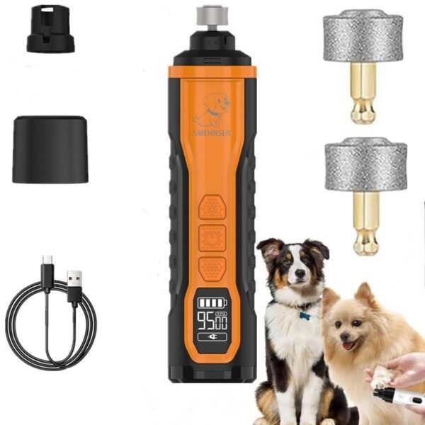 Lixador Elétrico de Unhas para Pets com USB — Kit Completo
