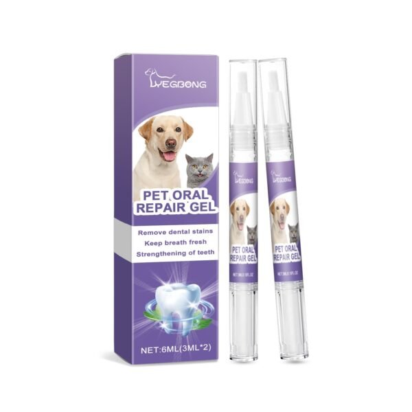 Gel Reparador Bucal para Pets — Cuidado Gengival com Extrato de Camomila e Hortelã