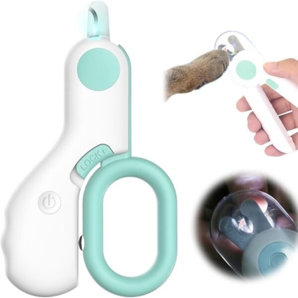 Cortador de Unhas com Luz LED para Pets — Cães e Gatos