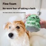 Escova de Banho em Silicone para Pets — Massagem e Limpeza ao Mesmo Tempo
